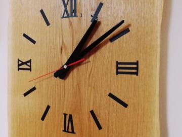Verkaufen mit Online-Zahlungen: Holzuhr EICHE XXL