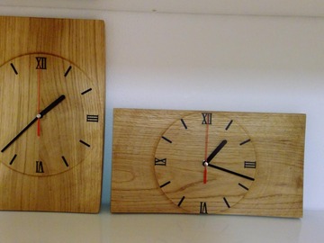 Verkaufen mit Online-Zahlungen: Holzuhr EICHE