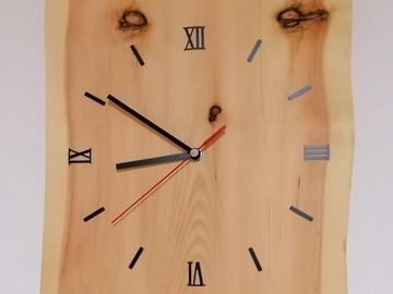 Verkaufen mit Online-Zahlungen: Wanduhr aus Zirbenholz XL